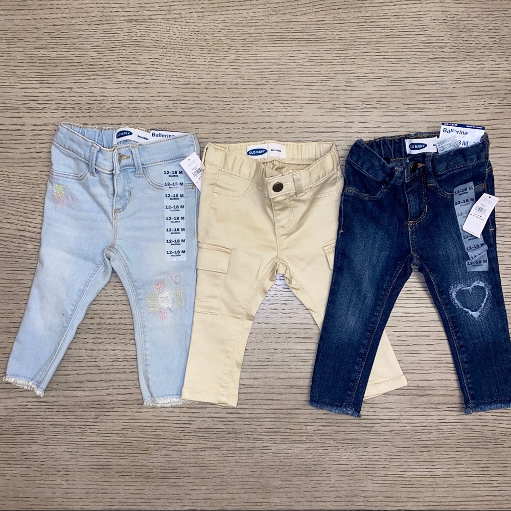 Old Navy Baby Girl Jeans and Cargo Pants